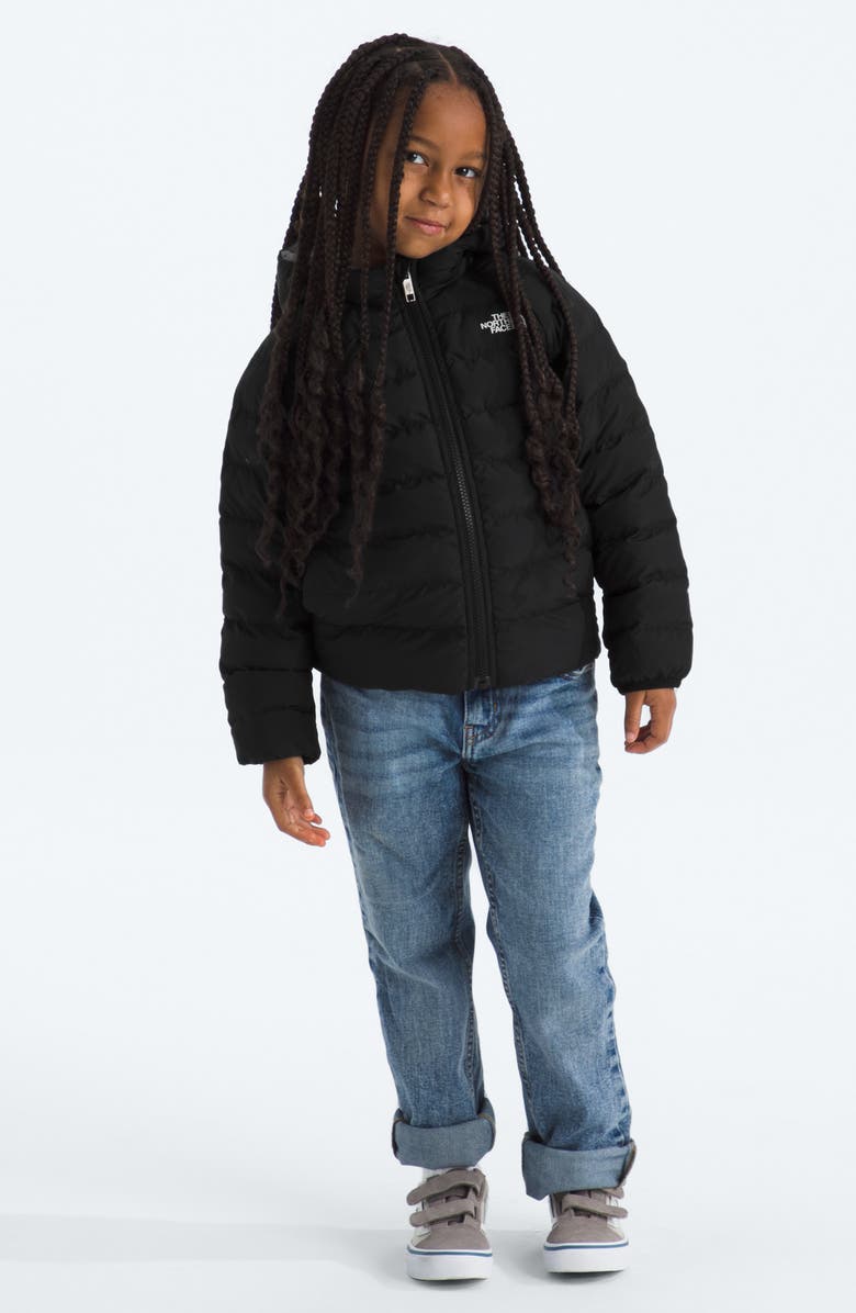 The North Face Kids' Perrito Reversible Water Repellent Jacket, Alternate, color, Tnf Black/ Smoked Pearl