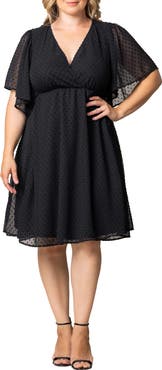 Kiyonna Florence Flutter Sleeve Dress