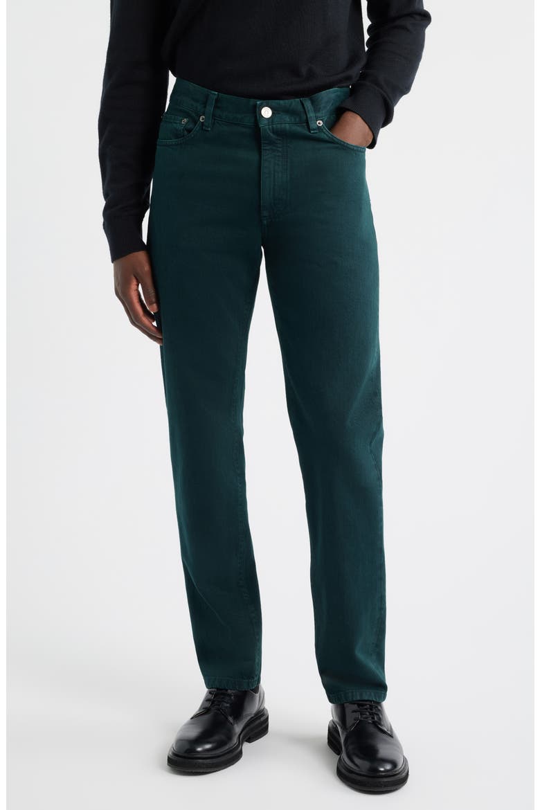 Roccia City Fit Jeans, Main, color, DARK GREEN