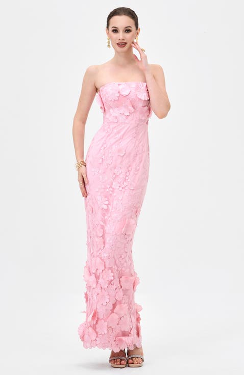Kareen Strapless Floral Midaxi