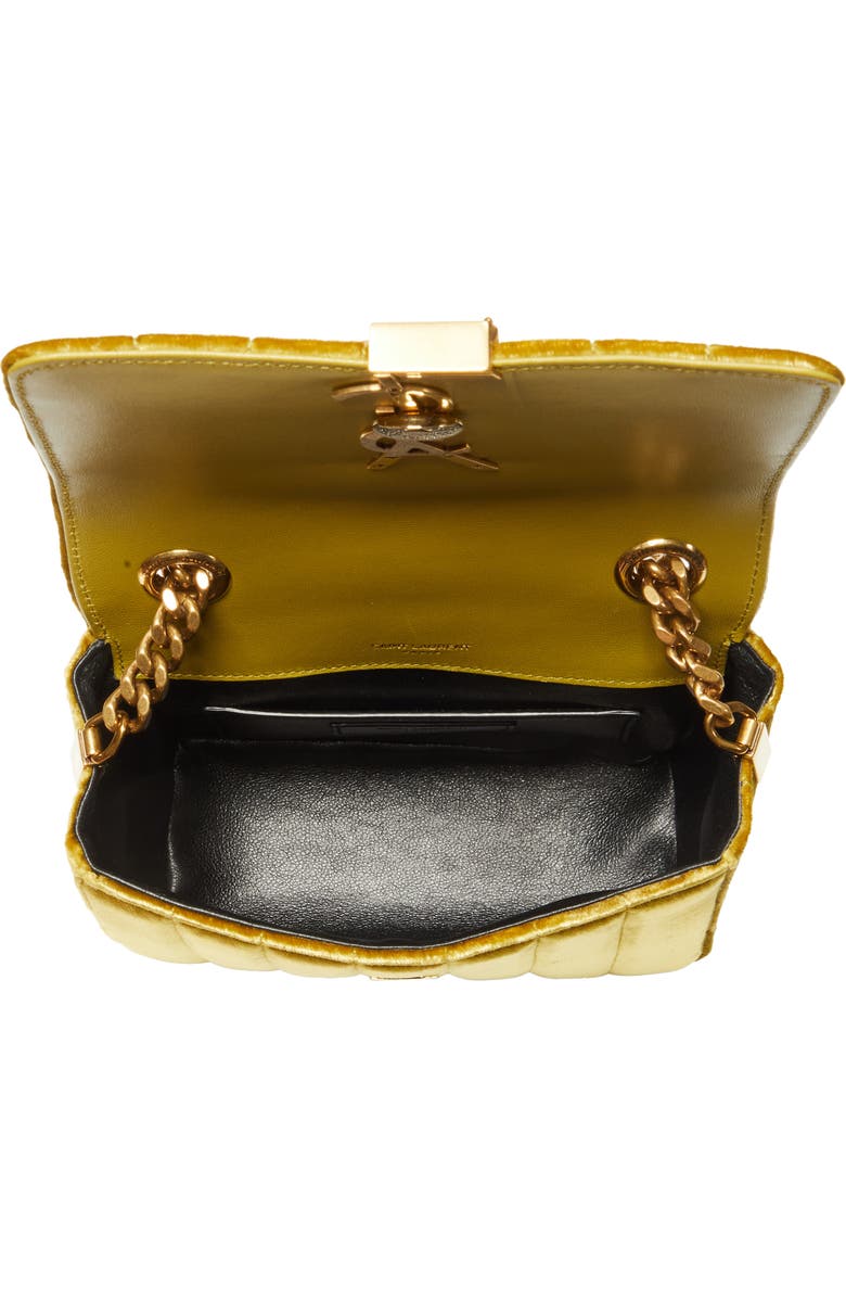 Saint Laurent Small Vicky Velvet Crossbody Bag, Alternate, color,