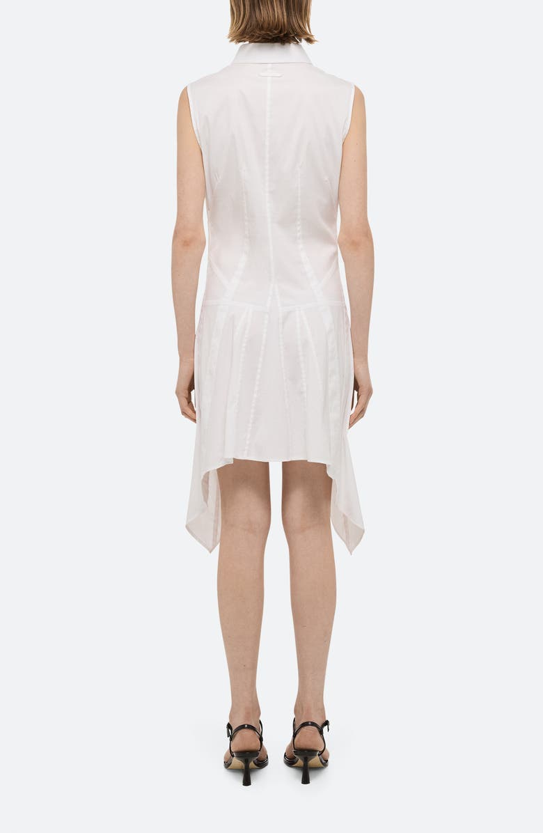 Helmut Lang Bustier Asymmetric Sleeveless Dress, Alternate, color, White