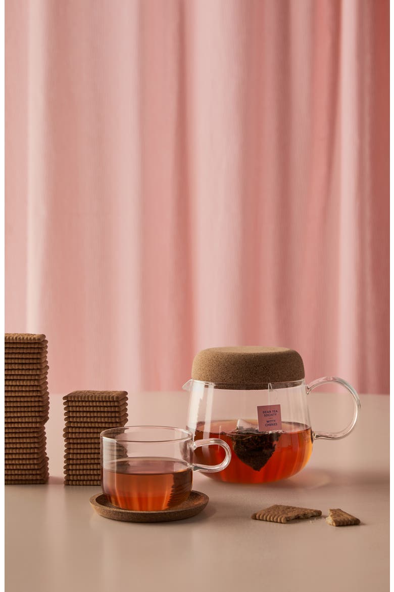 Viva Cup & Saucer Set, Alternate, color, CLEAR