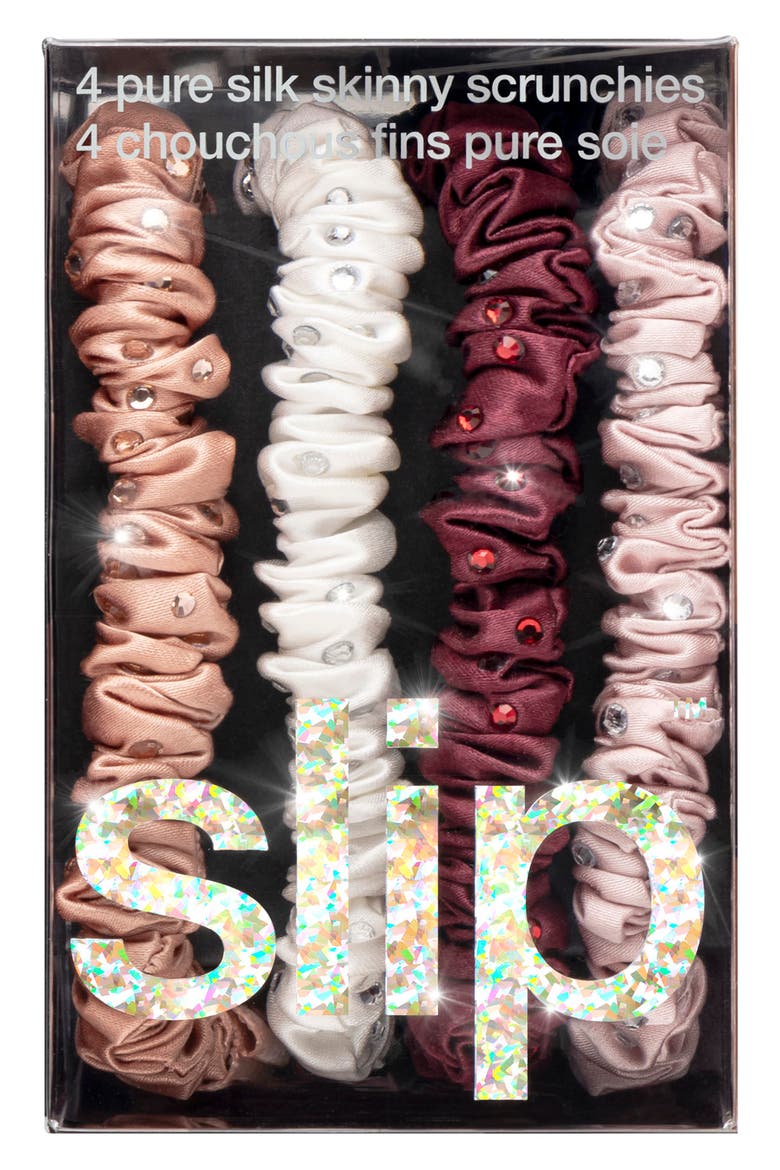 Manhattan Pure Silk Skinny Scrunchie Set (Limited Edition), Alternate, color, NO COLOR