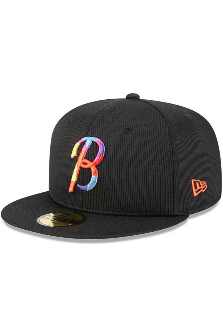 Men's New Era Black Baltimore Orioles City Connect Batting Practice 59FIFTY Fitted Hat, Main, color, Black