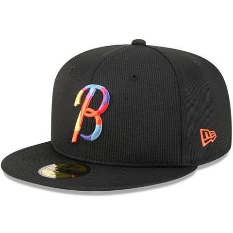 Men's New Era Black Baltimore Orioles City Connect Batting Practice 59FIFTY Fitted Hat