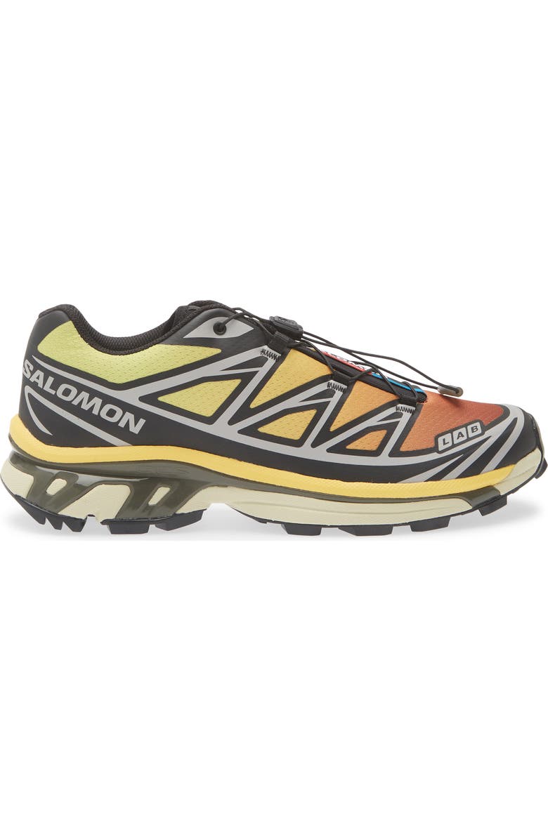 Salomon XT-6 Sneaker, Alternate, color, Black/ Grape Leaf/ Beach Ball