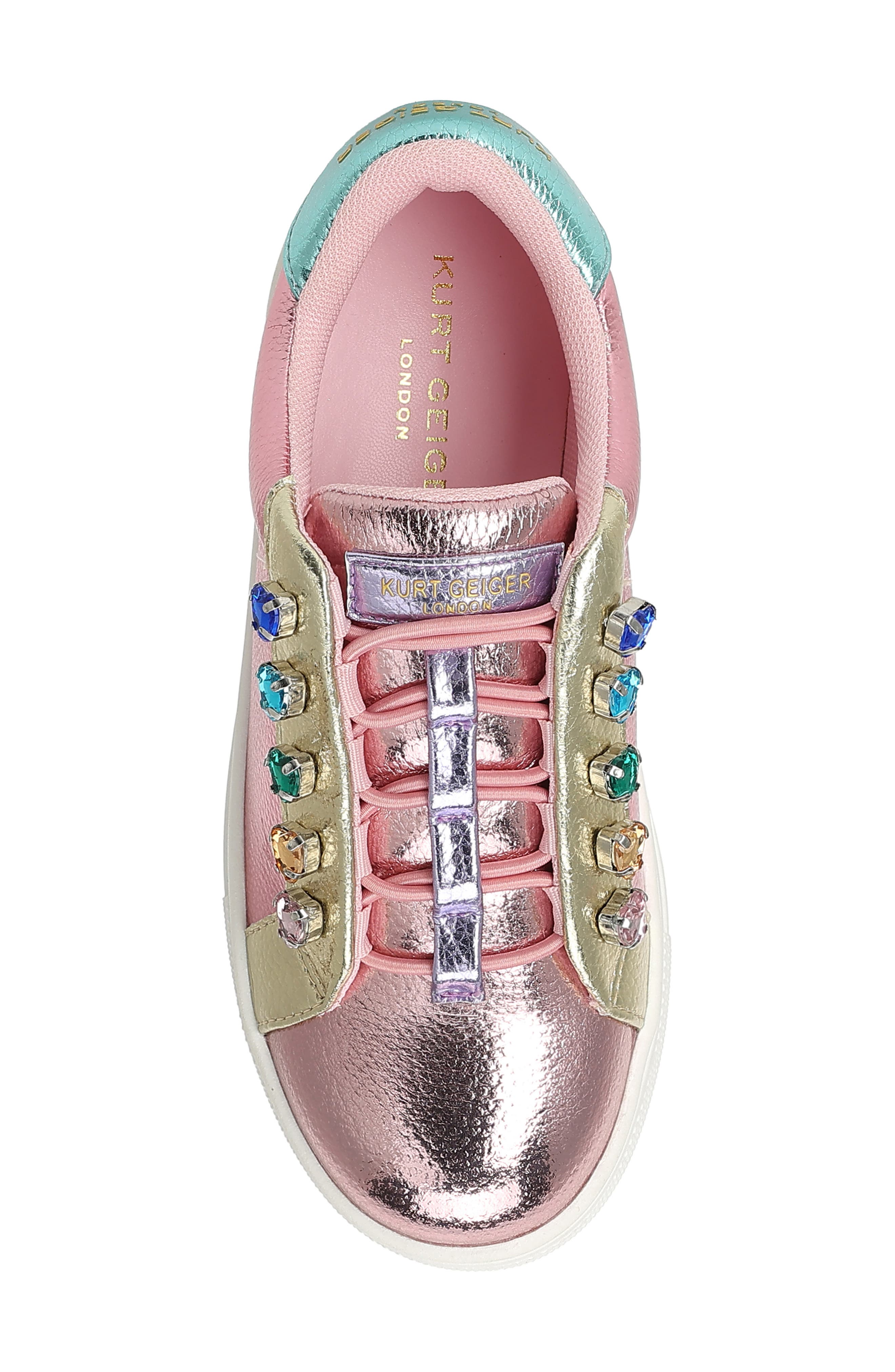 Kurt Geiger London Kids' Mini Liviah Slip-On Sneaker, Alternate, color, Pastel Multi