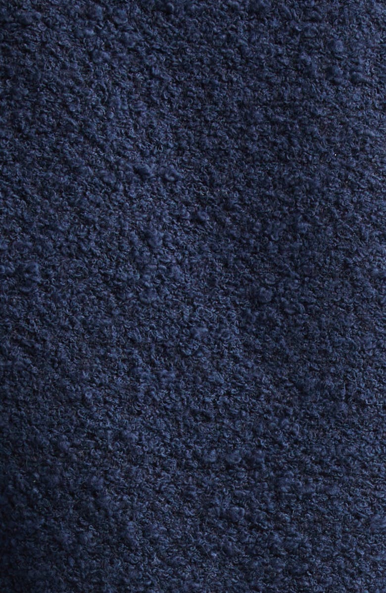 Oscar de la Renta Bubble Hem Tweed Minidress, Alternate, color, Navy