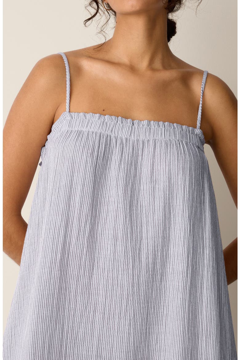 Stripe Organic Cotton Gauze Maxi Dress, Alternate, color, HAZELWOOD