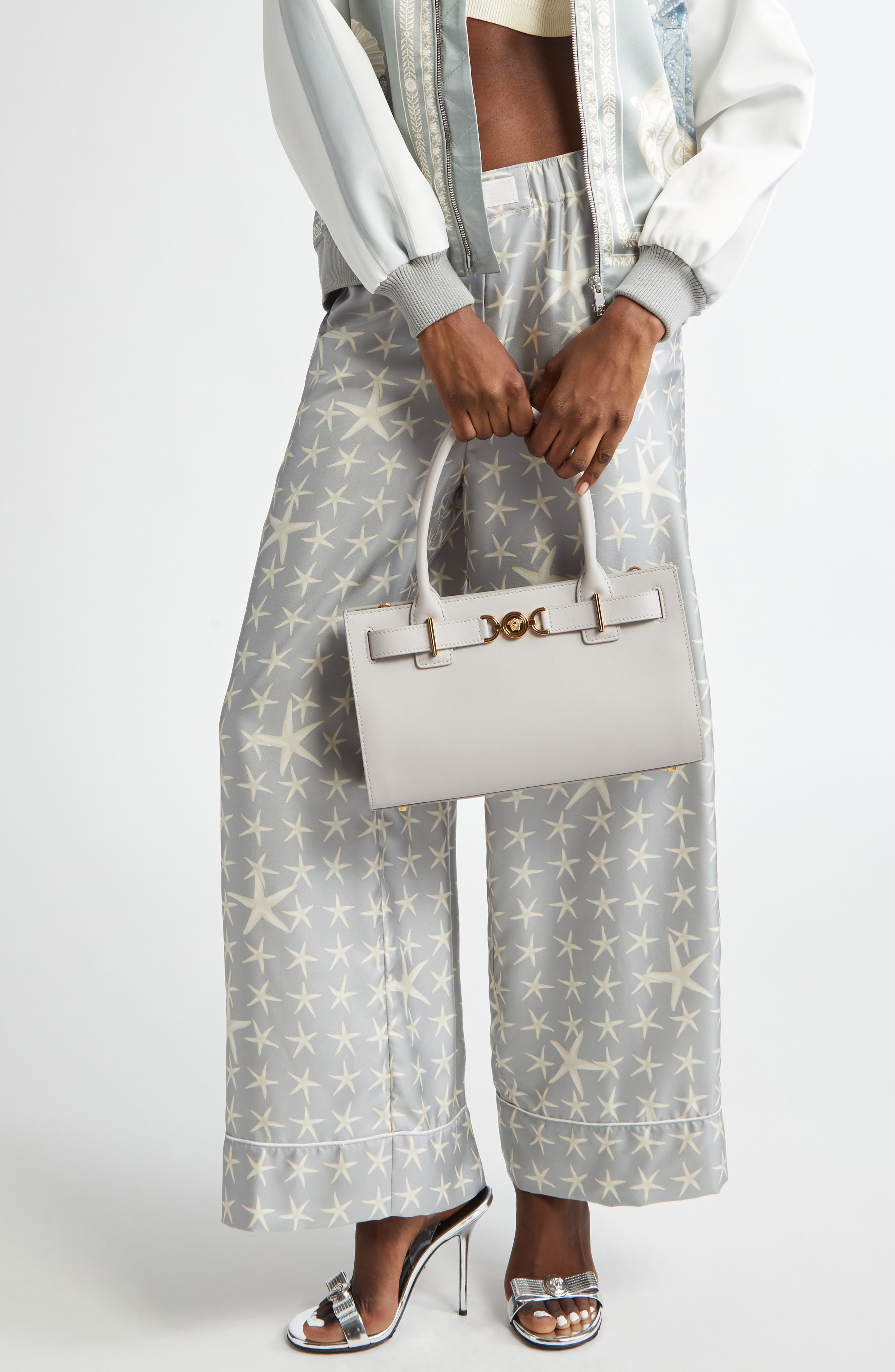 Medusa 95 Tote, Alternate, color, PEARL GREY-GOLD VERSACE