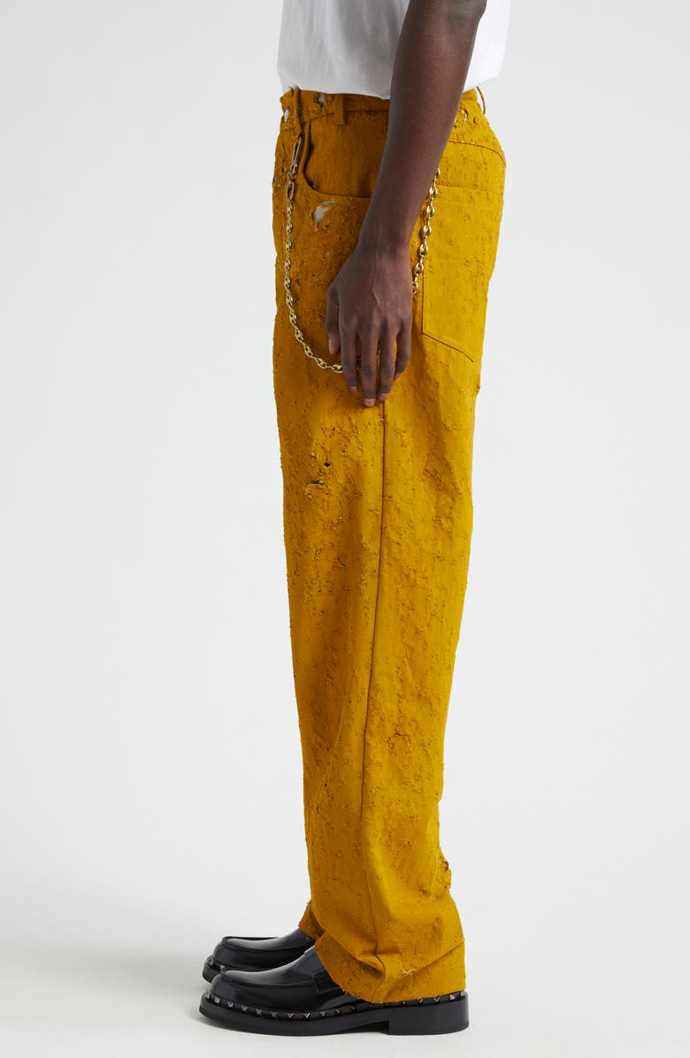 SONG FOR THE MUTE Bullet Hole Denim Work Pants, Alternate, color, 