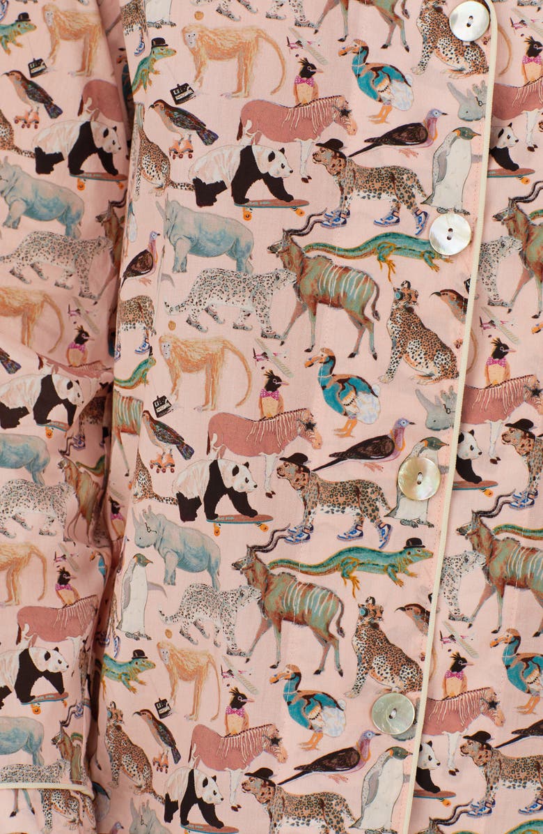 BedHead Pajamas Liberty Animal Print Cotton Pajamas, Alternate, color, 