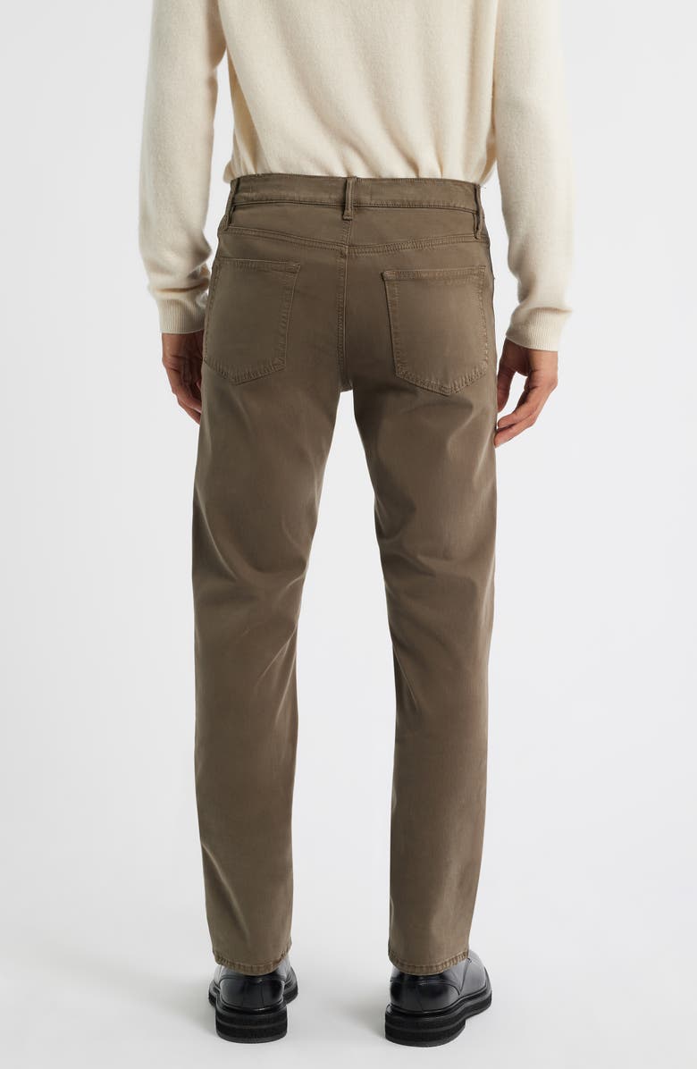 FRAME Modern Straight Leg Five-Pocket Twill Pants, Alternate, color, Old Sage