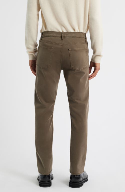 Frame Modern Straight Leg Five-pocket Twill Pants In Brown