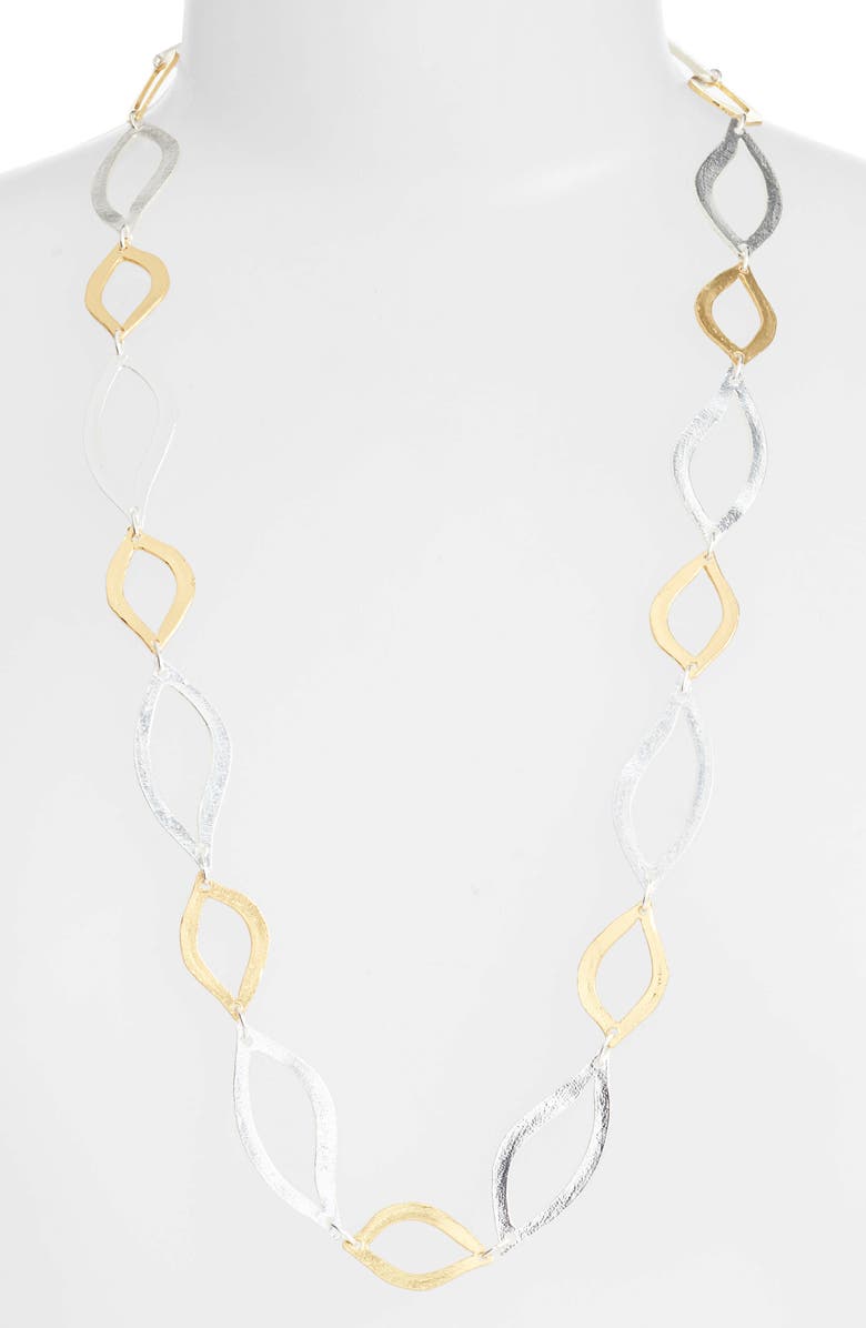 Karine Sultan Long Link Necklace, Main, color, 