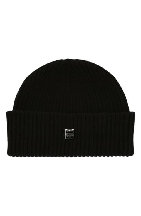 4G Logo Wool & Cashmere Beanie