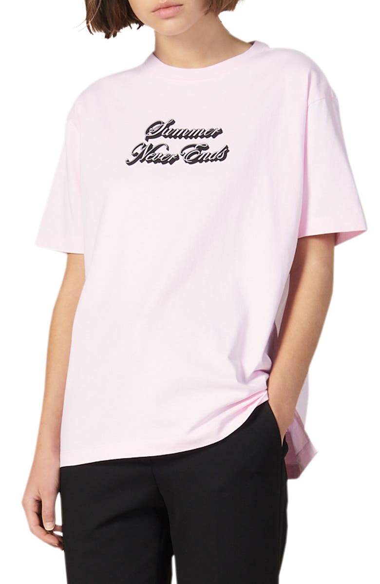 SANDRO Summer Never Ends Tee, Main, color, 