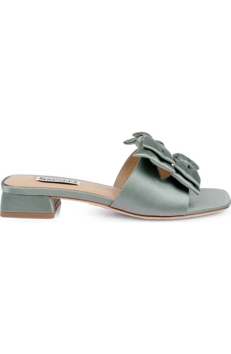 Badgley Mischka Collection Giorgia Slide Sandal, Alternate, color, Sage Satin
