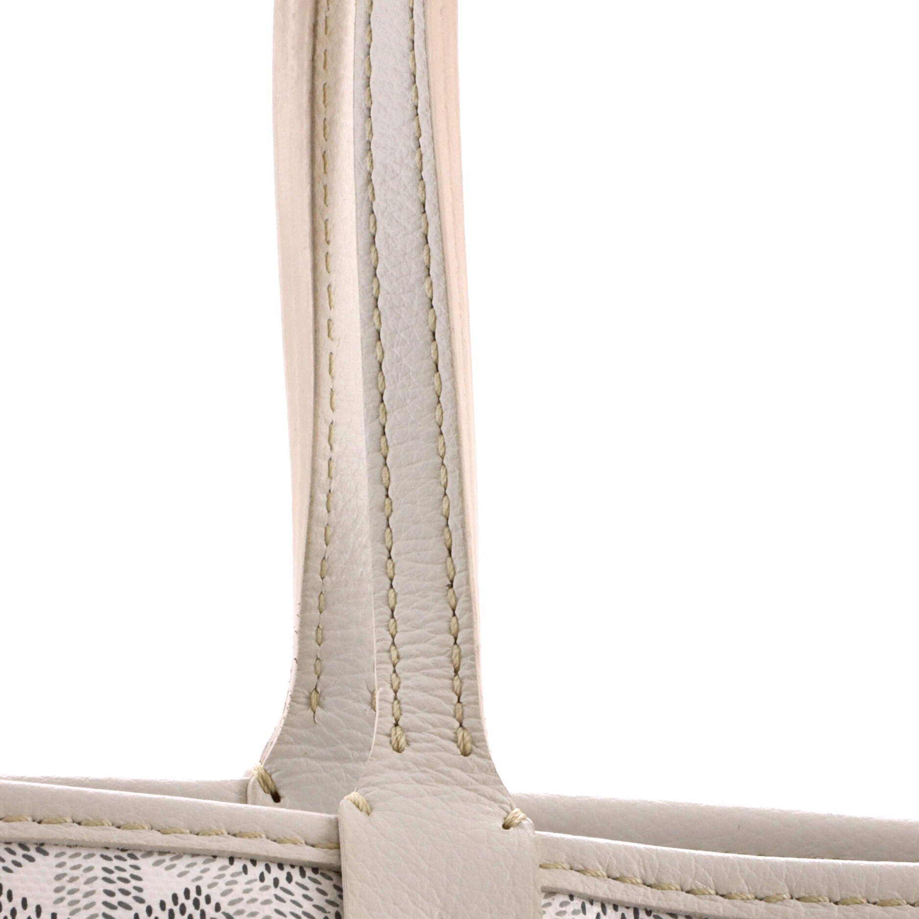 Artois Tote Coated Canvas PM, Alternate, color, White