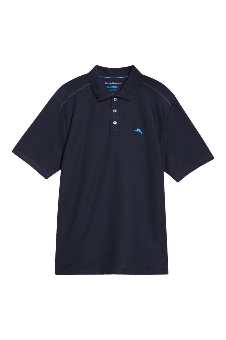 Emfielder Icon Solid IslandZone® Polo, Alternate, color, BLACK