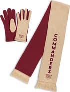 WEAR by Erin Andrews Women's WEAR by Erin Andrews Washington Commanders Tonal Microcheck Scarf & Glove Set