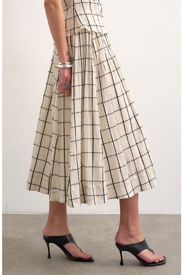 Saloon Midi Skirt, Alternate, color, STONE