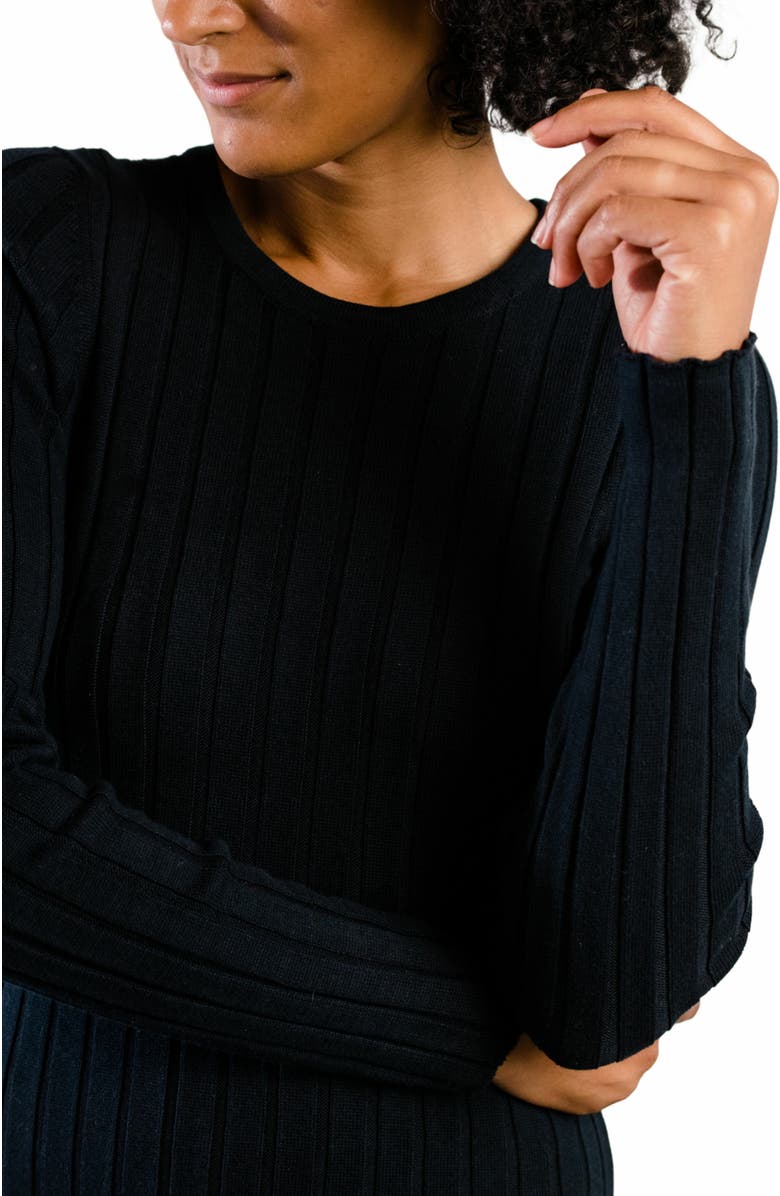 ABLE Bridget Knit Midi Dress, Alternate, color, 