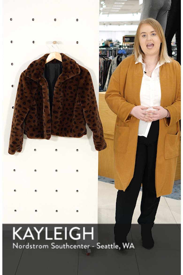 Brittney Leopard Print Faux Fur Jacket video