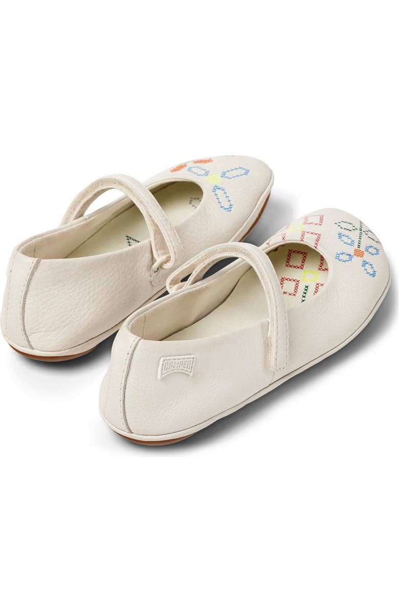 Camper Kids' Twins Mary Jane Flats, Alternate, color, White Natural
