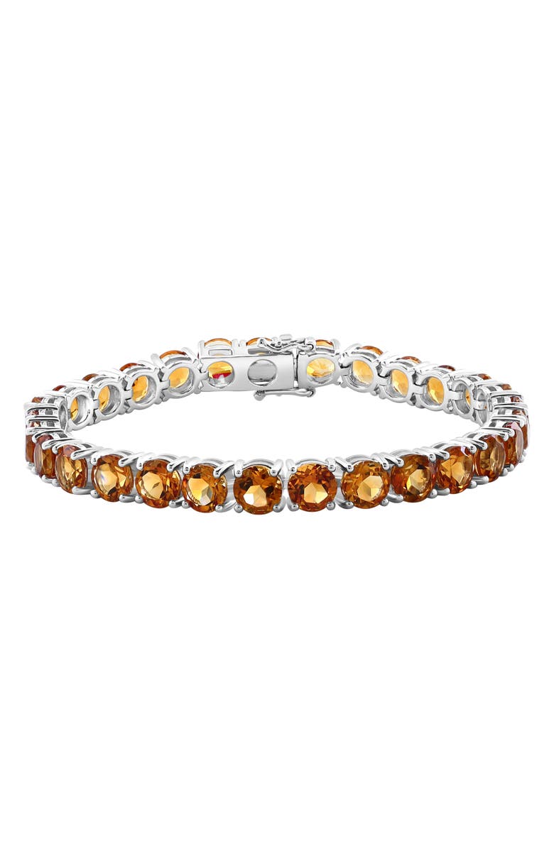 EFFY Sterling Silver Citrine Tennis Bracelet, Main, color, Silver