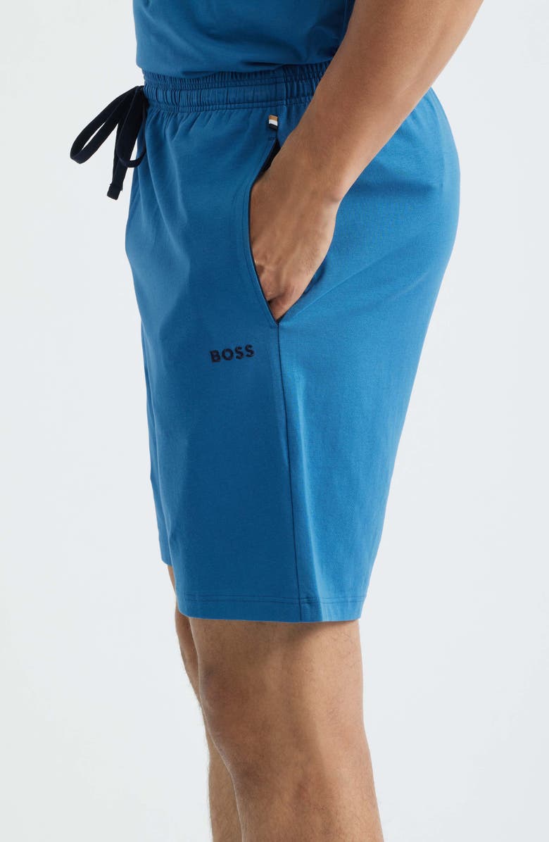 BOSS Mix Match Stretch Cotton Pajama Shorts, Alternate, color, Open Blue