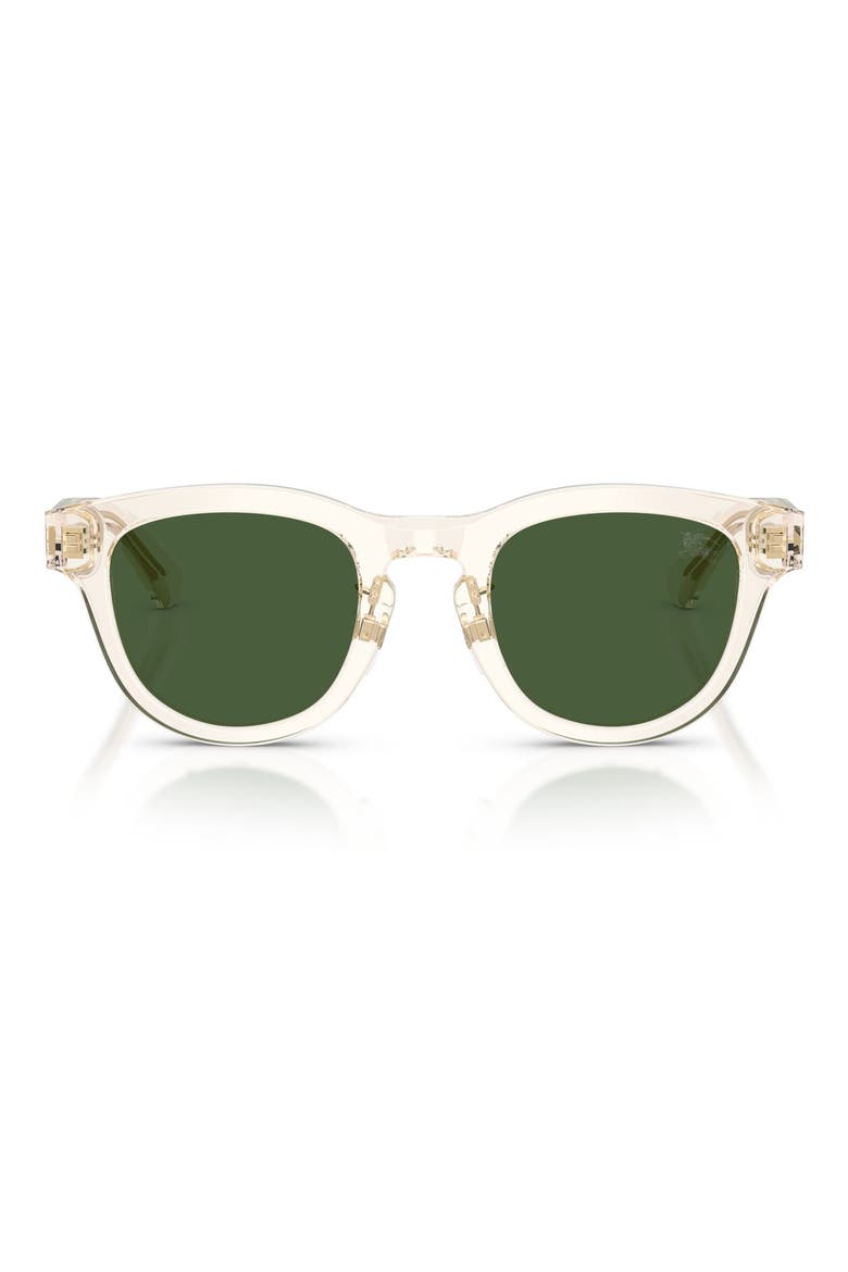 48mm Phantos Sunglasses, Main, color, YELLOW / DARK GREEN