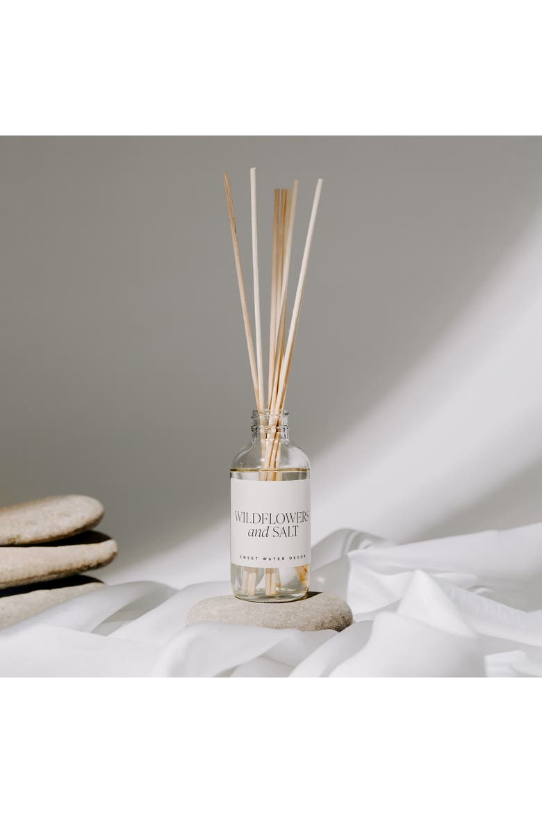 Clear Glass Reed Diffuser - Spa Scents, Alternate, color, Wildflowers & Salt