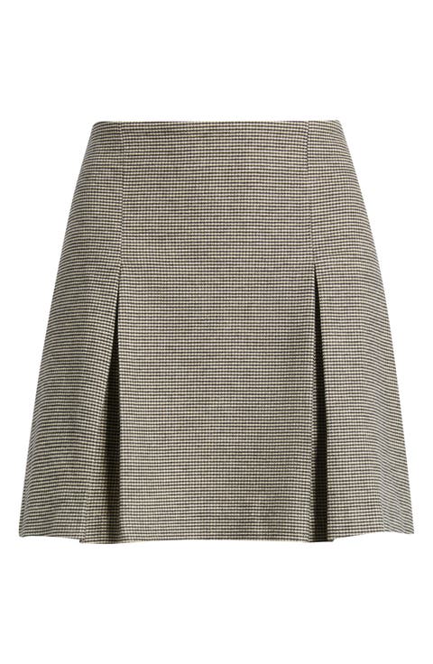 Lola Pleat Moleskin Miniskirt