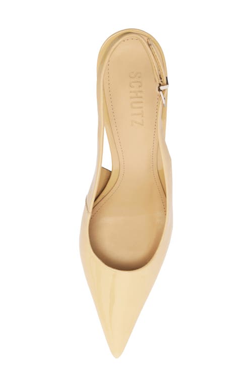 Schutz Paola Slingback Pointed Toe Pump In Brown