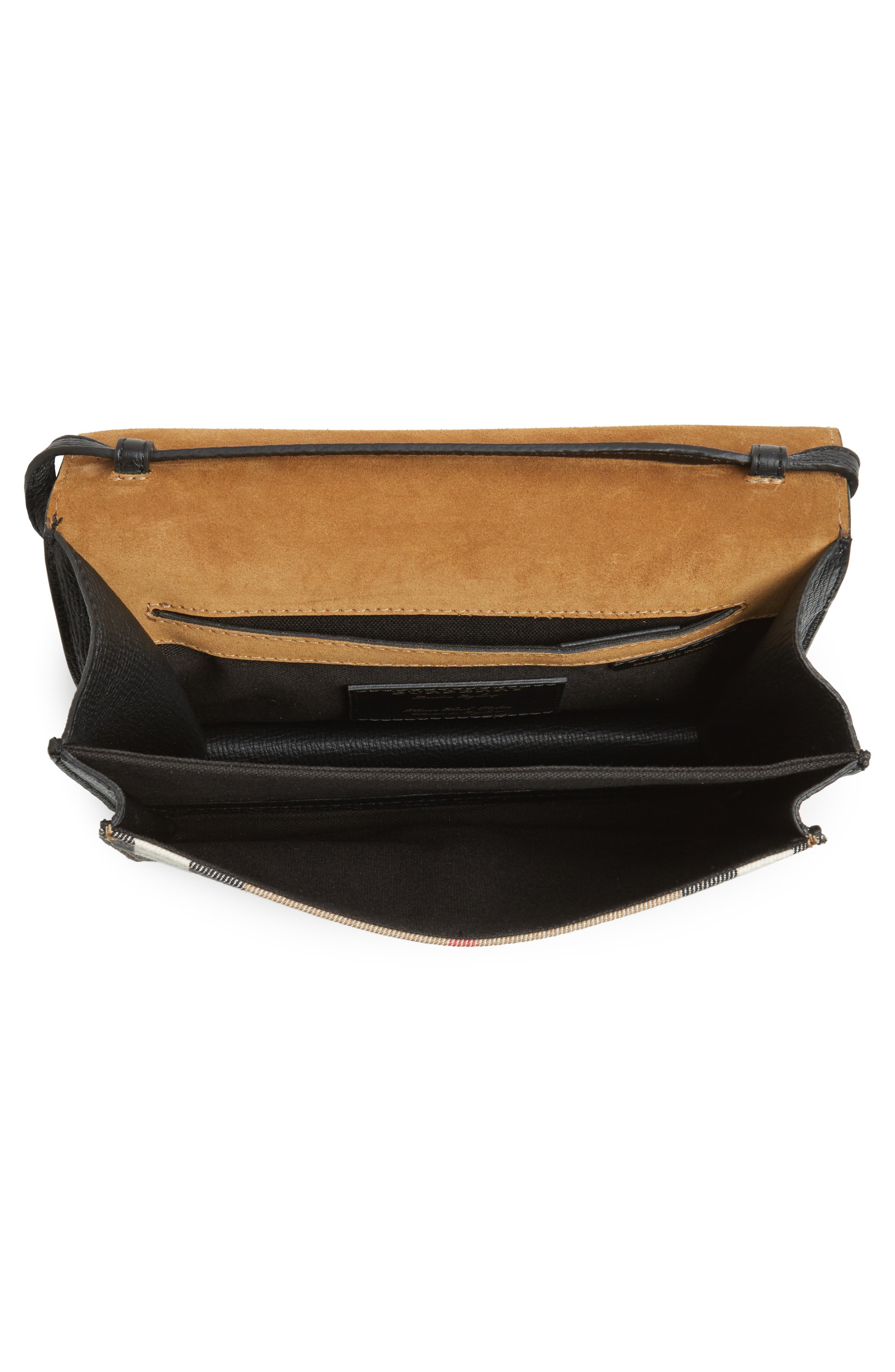 Burberry 'Small Macken' Check Crossbody Bag, Alternate, color, 