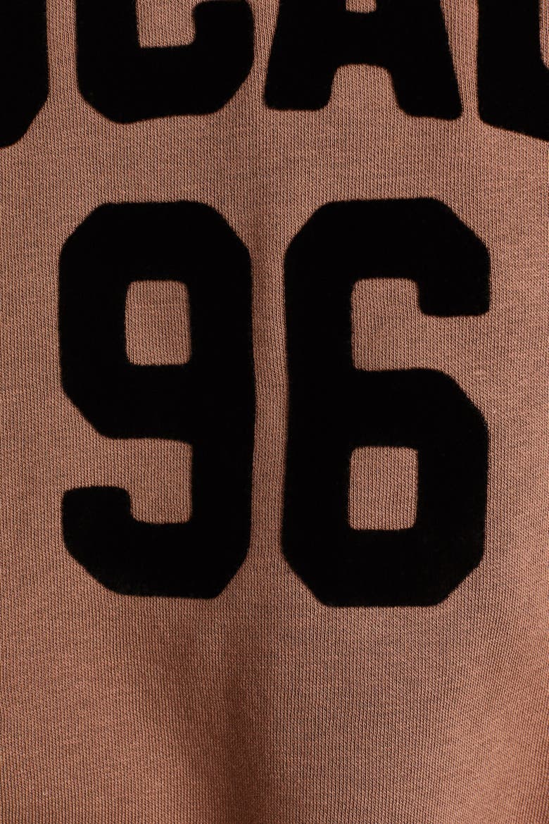 Printed Hoodie, Alternate, color, Brown/NYC