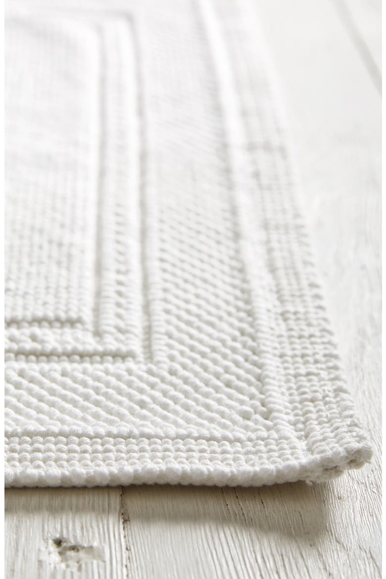 Antibes Bath Mat, Alternate, color, WHITE