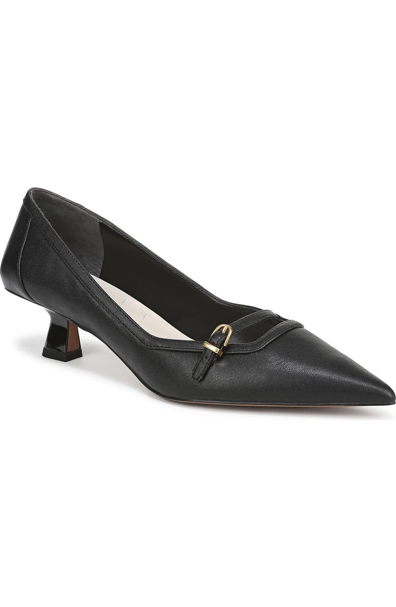 Franco Sarto Janessa Kitten Heel Pump, Main, color, Black /Black