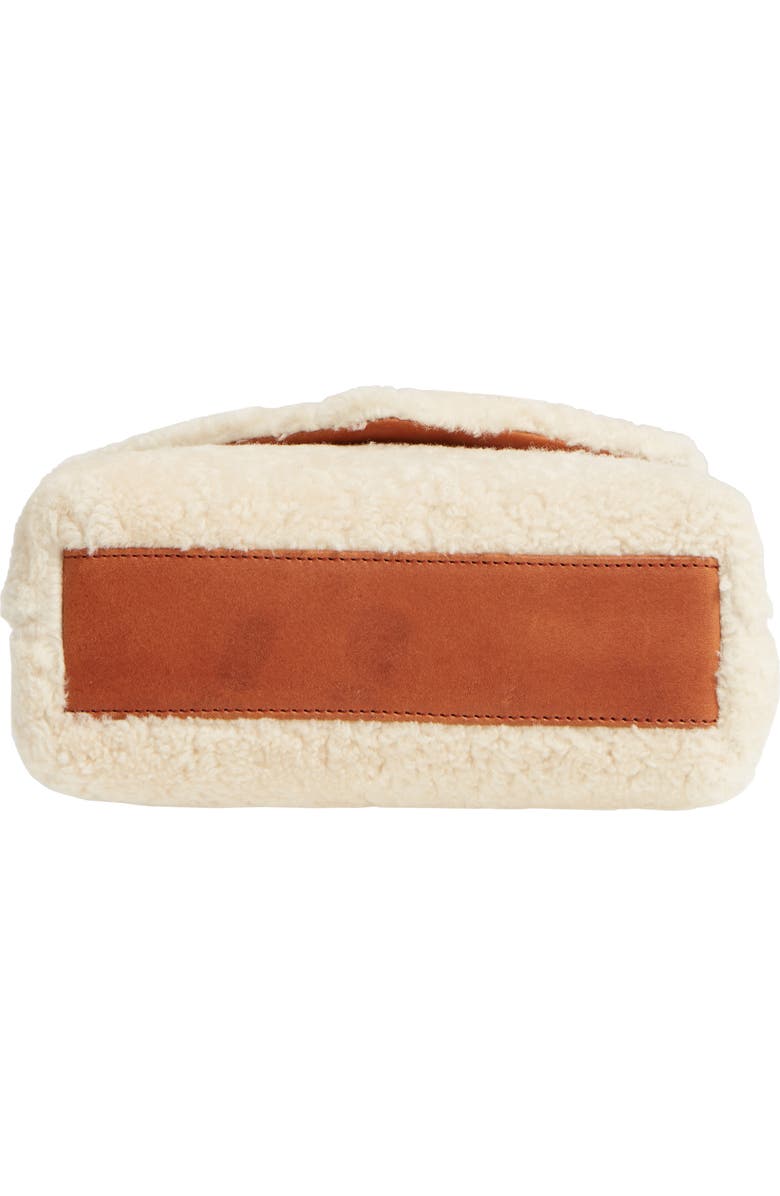 Saint Laurent Small Loulou Genuine Shearling Crossbody Bag, Alternate, color,