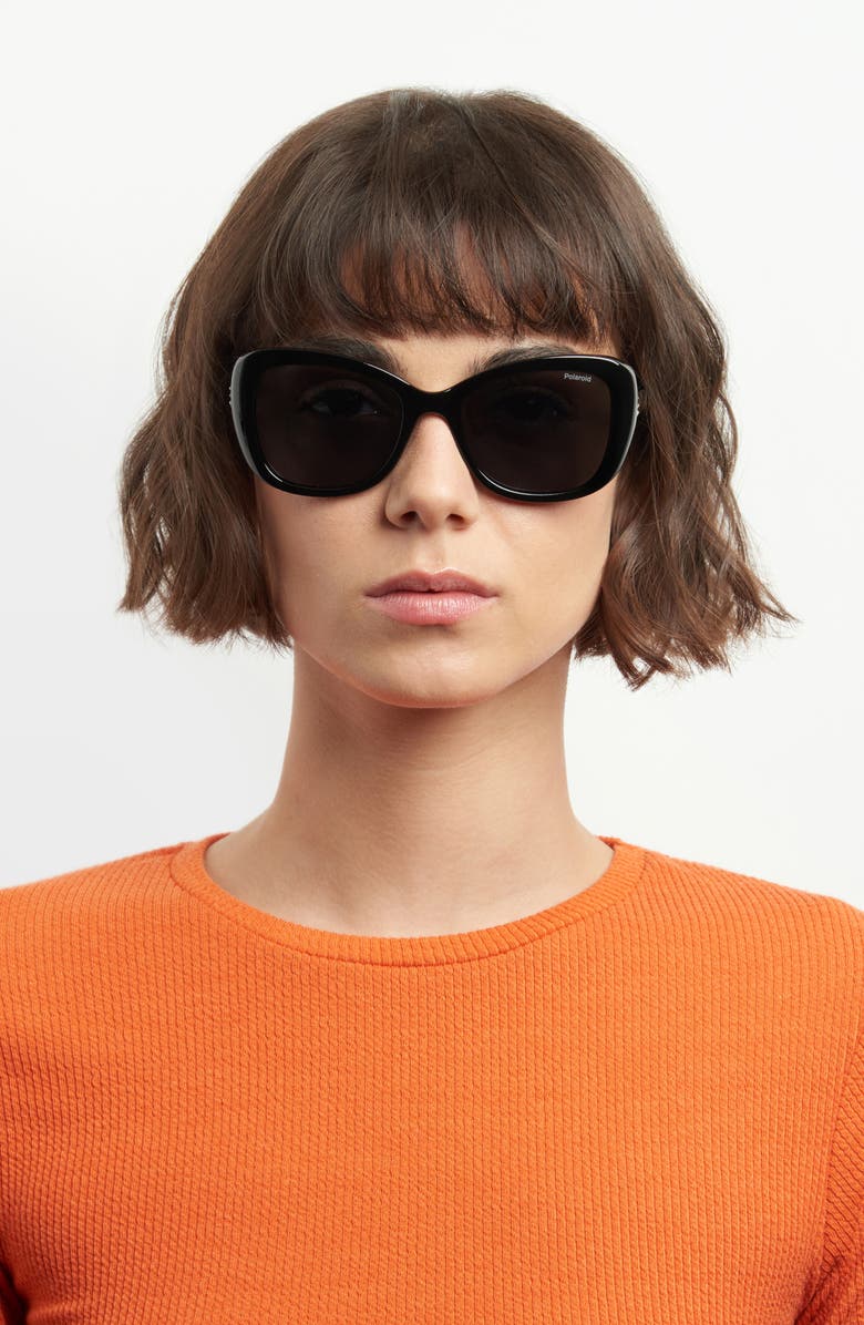 Polaroid 53mm Polarized Cat Eye Sunglasses, Alternate, color, 