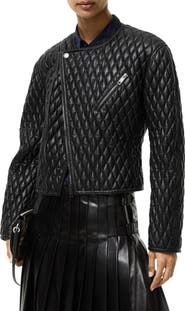 Burberry Cropped Leather Laverley Jacket