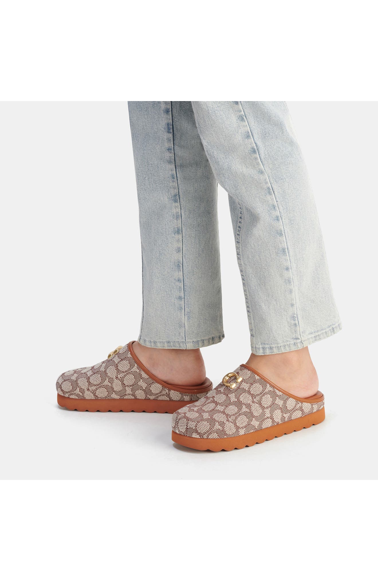 Hadley Signature Jacquard Slipper, Alternate, color, COCOA/BURNISHED AMBE