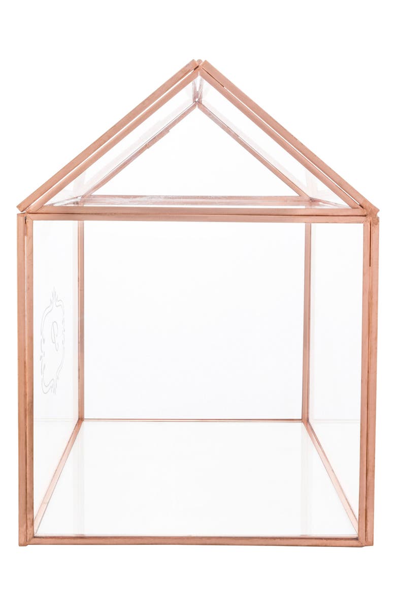 Cathy's Concepts Monogram Rose Gold Reception Card Holder, Alternate, color,