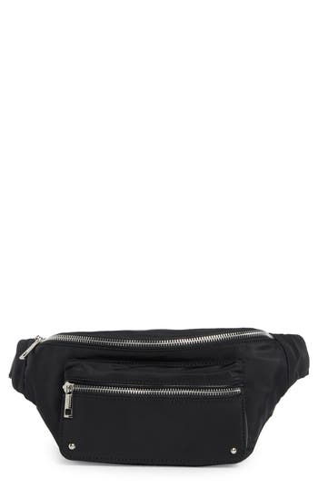 Madden Girl Woven Fanny Pack In Black