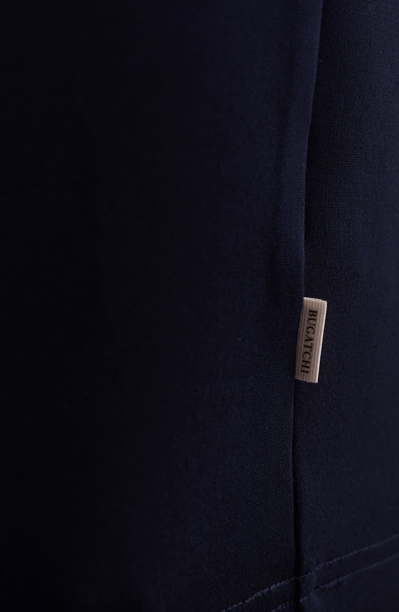 Bugatchi Solid Quarter Zip Pullover, Alternate, color, Navy