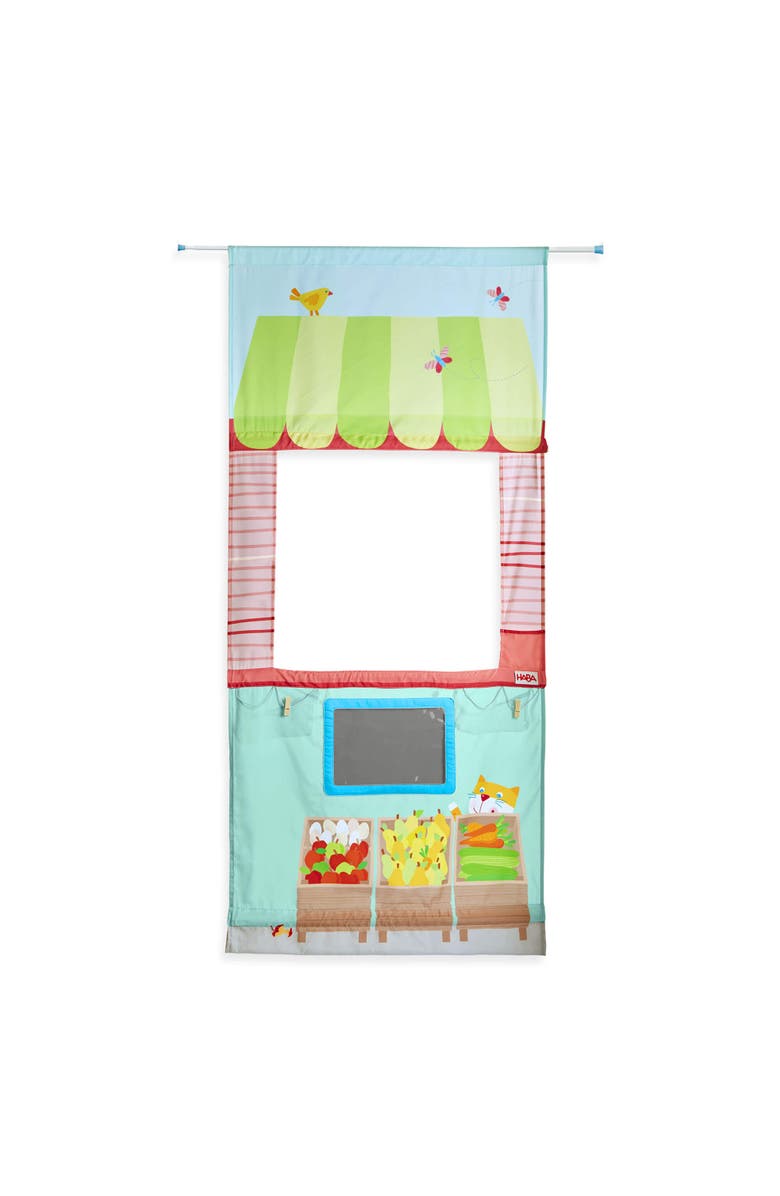 HABA Doorframe Play Store - Space Saving Pretend Play Grocery Shop - Fits in Most Doorways, Main, color, Multi