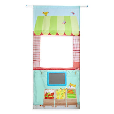 Doorframe Play Store - Space Saving Pretend Play Grocery Shop - Fits in Most Doorways