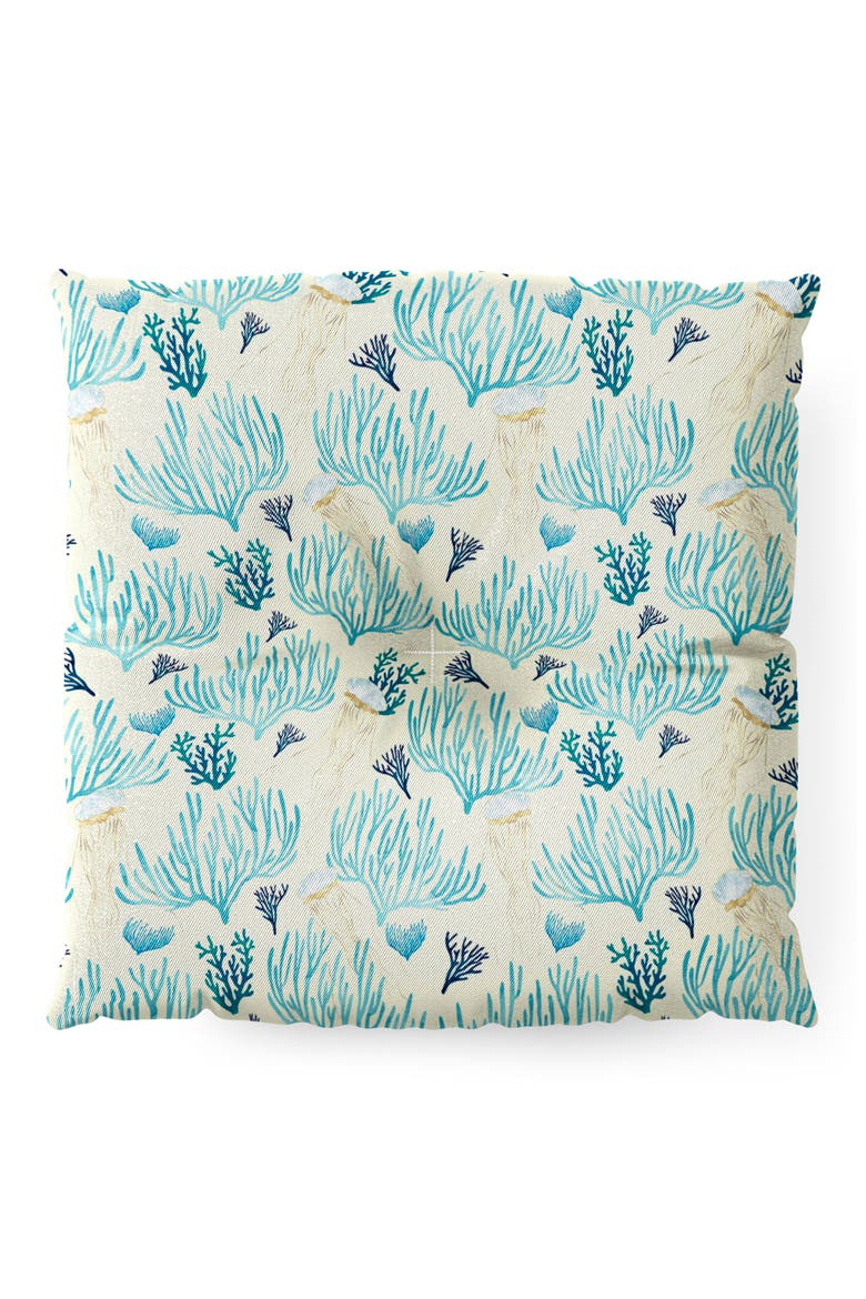 Jellyfish & Coral Seat Cushion, Alternate, color, BLUE